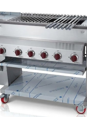 Automatic Seekh Kebab Grill 210cm Gas Conveyor Chargrill