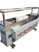 RCKM-5 210cm Automatic Gas Conveyor And Rotating Chargrill