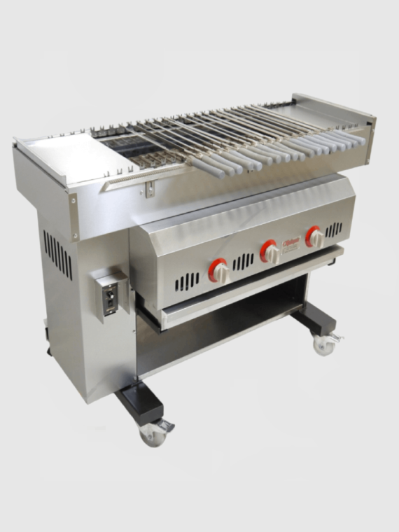 RCKM-2.5 135cm Automatic Gas Conveyor And Rotating Chargrill