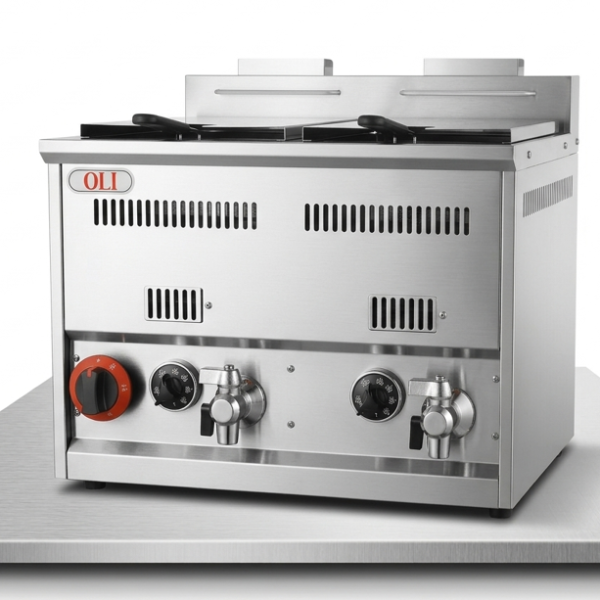 18L+18L 2-Tank 2-Basket Gas Fryer LPG