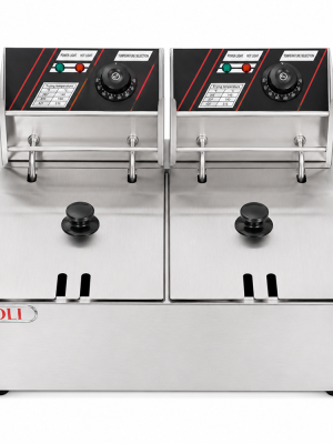 6L+6L 2-Tank 2-Basket Electric Fryer – AS-82