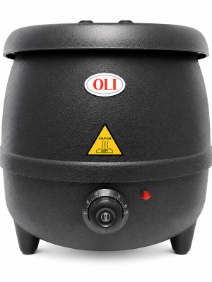 Commercial Soup Kettle – Black | 10 Litre Electric Soup Warmer (220V)