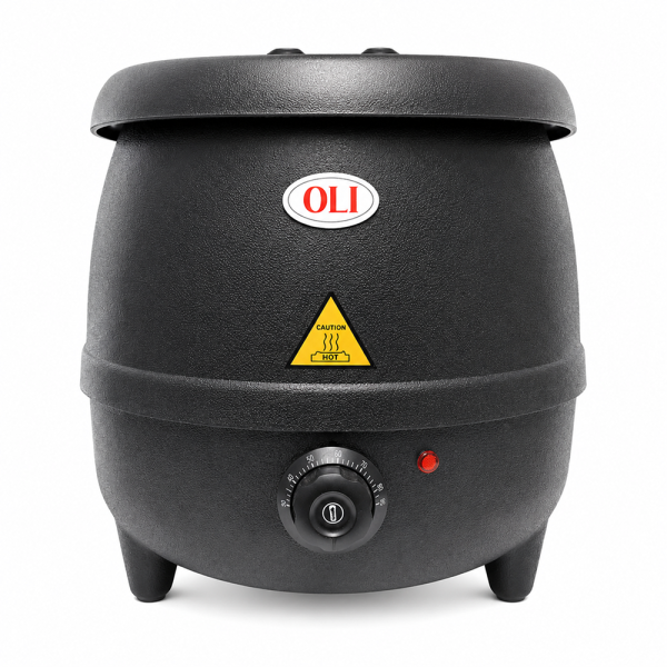 Commercial Soup Kettle – Black | 10 Litre Electric Soup Warmer (220V)