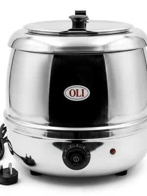 Commercial Soup Kettle – Stainless Steel | 10 Litre Electric Soup Warmer (220V)